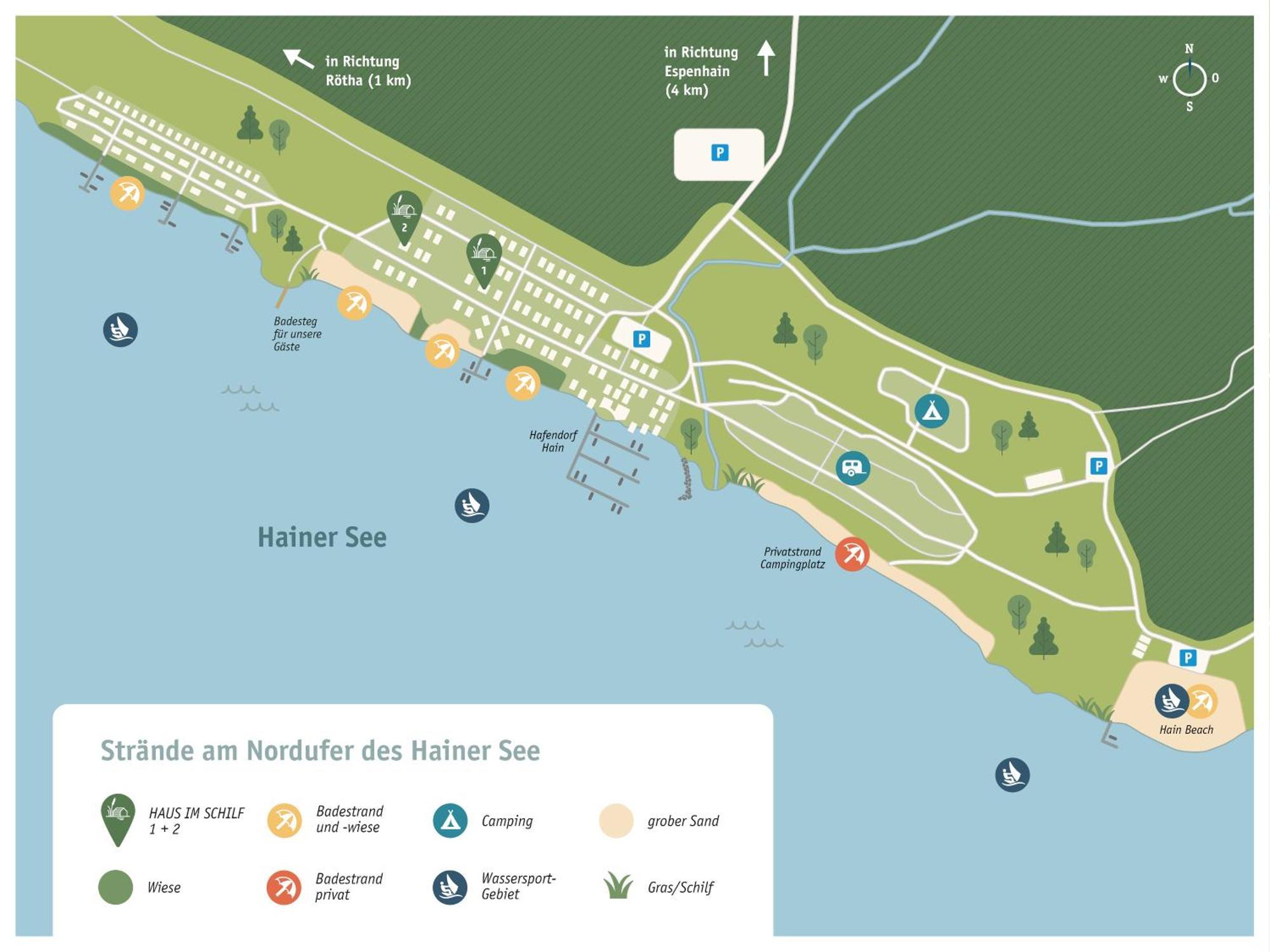 Haus Im Schilf 2 - Ferienwohnungen Am Hainer See Bei Leipzig Neukieritzsch Eksteriør bilde